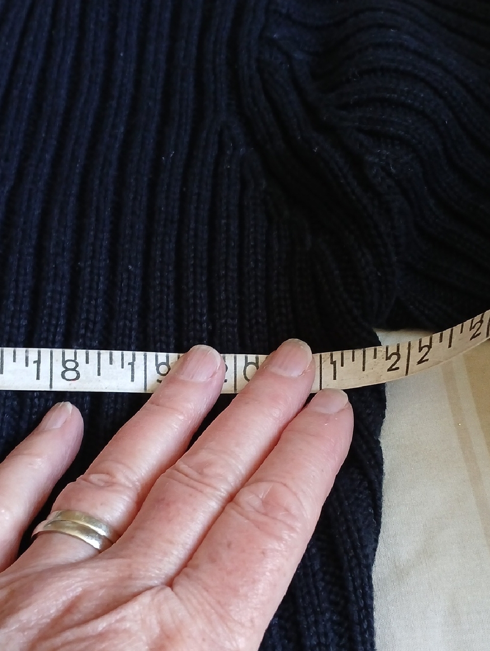 Black Ribbed Cardigan - Picture 4 of 6